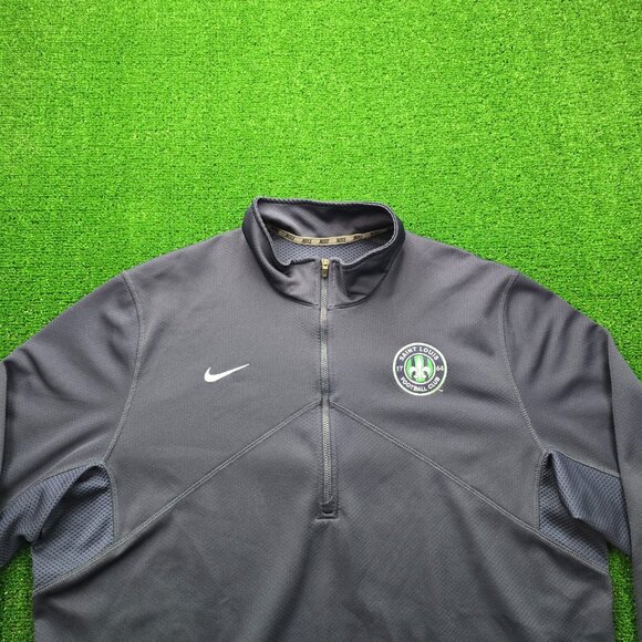 Saint Louis Football Club Sweatshirt Mens XL Navy Blue‎ Nike Dri-Fit Soccer - Picture 2 of 10